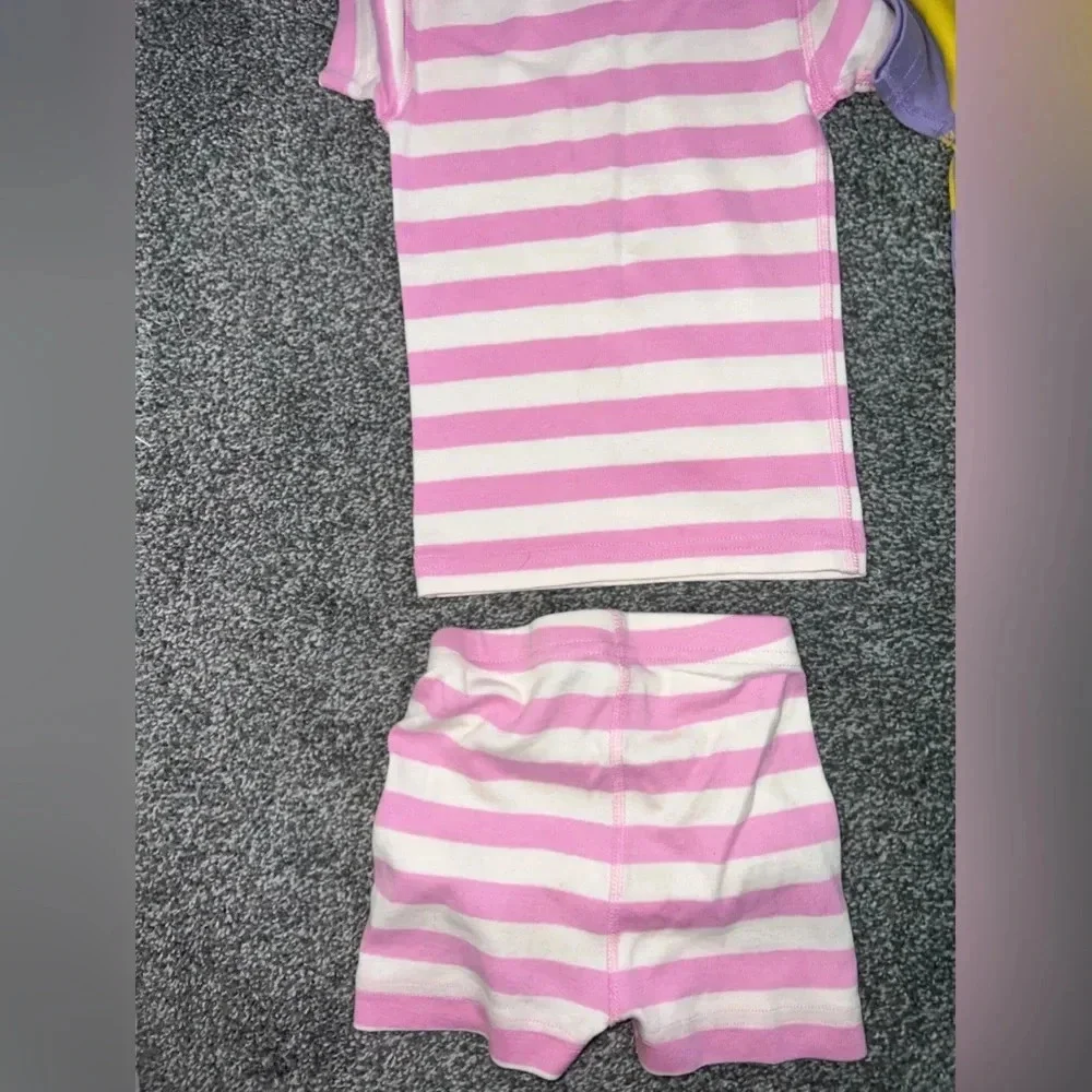 Hanna Andersson stripped shorts pajamas size 2